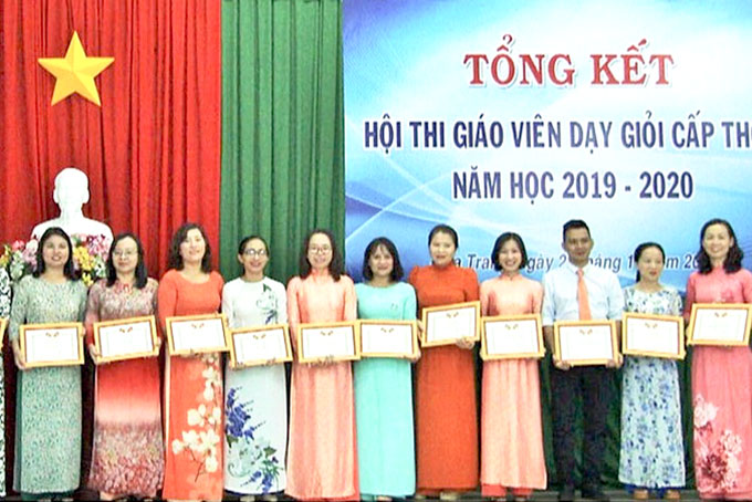  Nha Trang 105 giáo viên dạy giỏi cấp Trung học cơ sở năm học 2019 - 2020