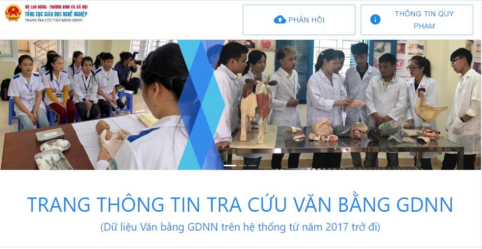 Tra cứu văn bằng tốt nghiệp trong giáo dục nghề nghiệp