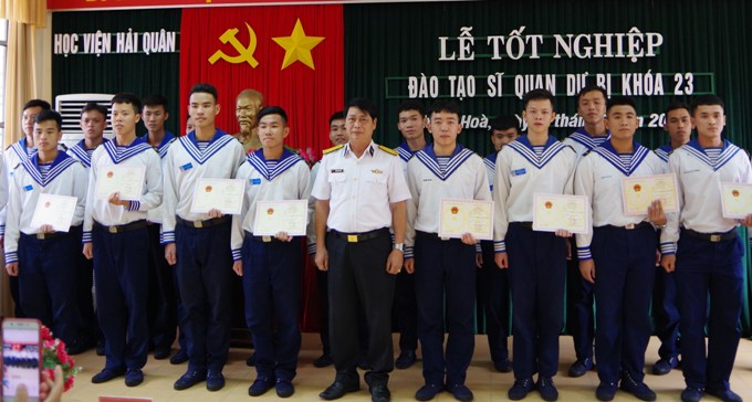 Học viện Hải quân bế giảng đào tạo sĩ quan dự bị Khóa 23